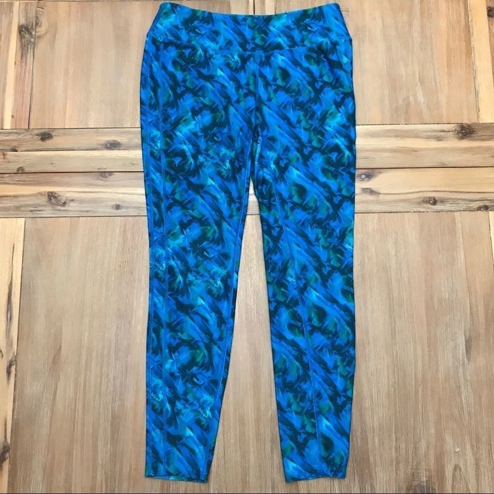 NWOT Tangerine Brand Yoga Leggings Blue/Green
